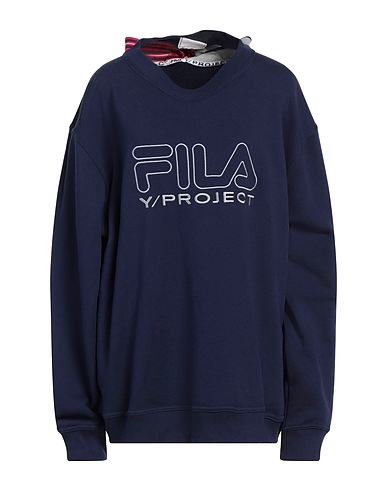 Y/PROJECT x FILA Felpa Blu navy 100% Cotone