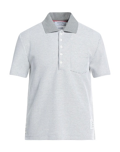 THOM BROWNE Polo shirt Grey 100% Cotton