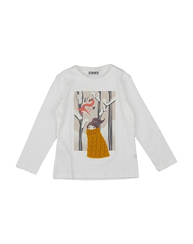 IL GUFO T-shirt White 100% Cotton, Virgin Wool
