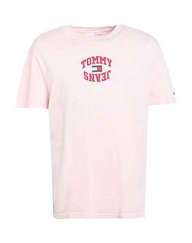 TOMMY JEANS T-shirt Light pink 100% Cotton