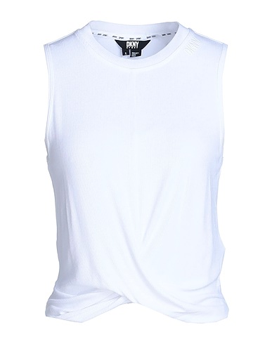 DKNY Vest White 95% Rayon, 5% Elastane