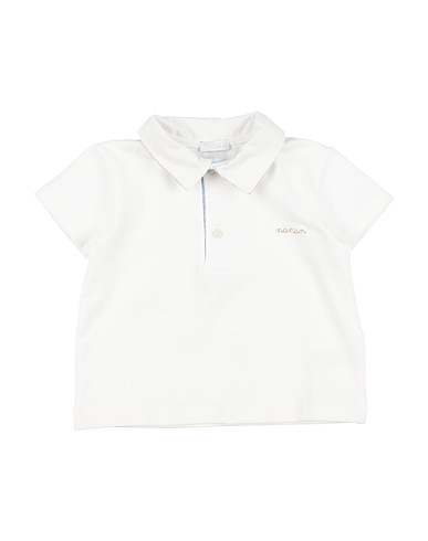 NANÁN Polo shirt White 95% Cotton, 5% Lycra®