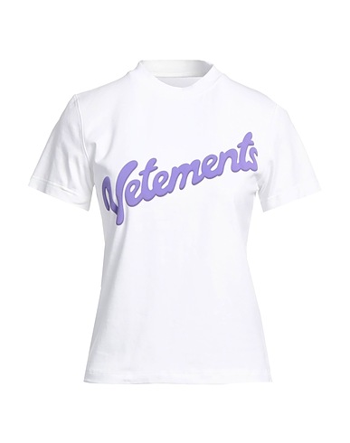 VETEMENTS T-shirt White 97% Cotton, 3% Elastane