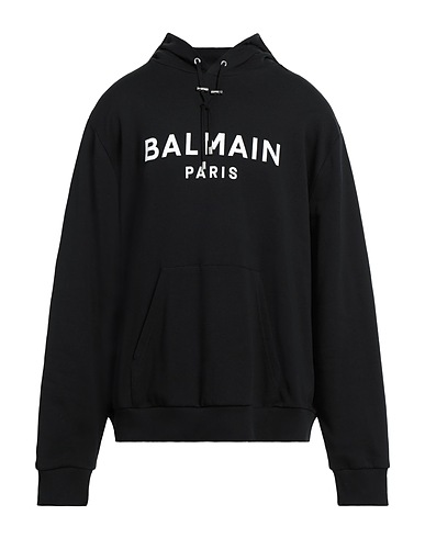 BALMAIN Sweatshirt Black 100% Cotton, Elastane