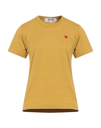 COMME des GARÇONS PLAY Basic T-Shirt Mustard 100% Cotton