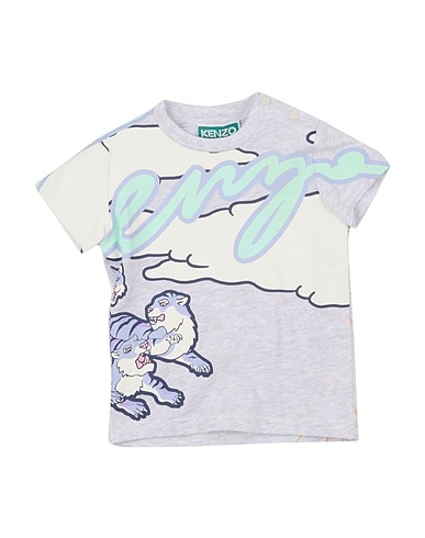 KENZO KIDS T-shirt Grigio chiaro 100% Cotone