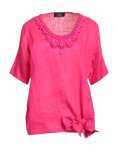 CLIPS Top Fucsia 100% Lino
