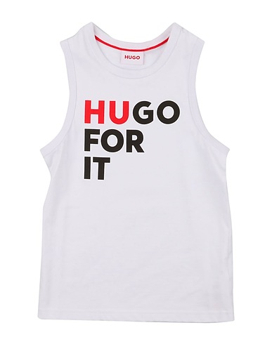 HUGO Canotta Bianco 95% Cotone, 5% Elastan