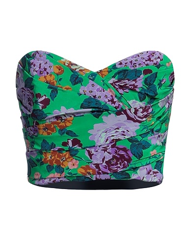 ALESSANDRA RICH Bustier Green 100% Silk