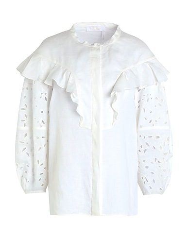 CHLOÉ Linen shirt White 100% Linen, Cotton