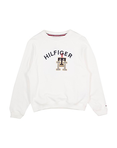 TOMMY HILFIGER Sweatshirt White 100% Cotton