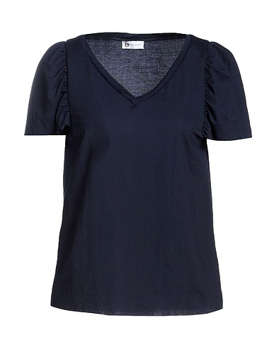 DIANA GALLESI Basic T-shirt Midnight blue 54% Viscose, 46% Polyamide