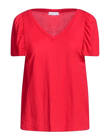 DIANA GALLESI Basic T-Shirt Red 54% Viscose, 46% Polyamide