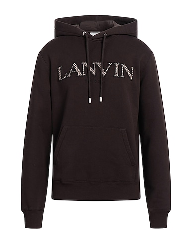 LANVIN Felpa con cappuccio TESTA DI MORO 100% Cotone, Poliestere