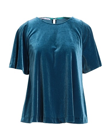 MAISON LAVINIATURRA トップス ディープティール ポリエステル 44% / レーヨン 43% / ポリウレタン 13%