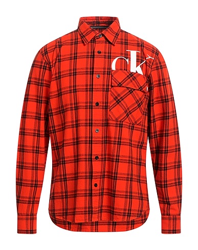 CALVIN KLEIN JEANS Shirts Orange 100% Cotton