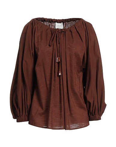 ALYSI Top Brown 48% Viscose, 32% Cotton, 20% Wool