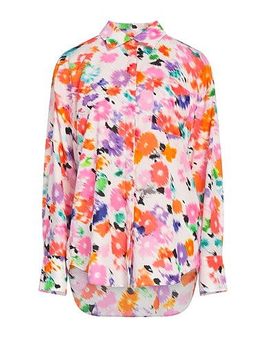 MSGM Floral shirts & blouses White 100% Polyester