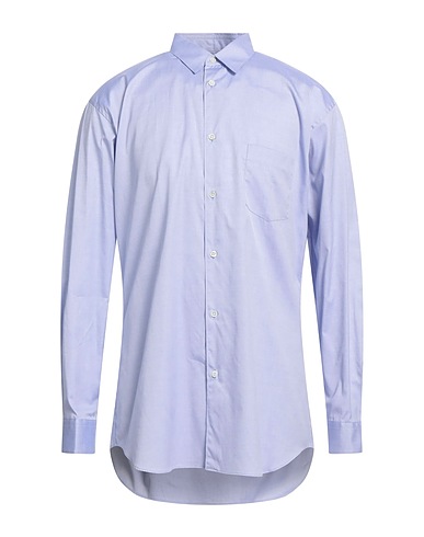 COMME des GARÇONS SHIRT Solid colour shirt Azure 100% Cotton