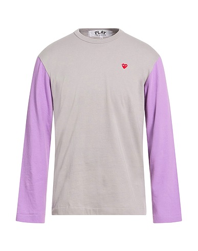 COMME des GARÇONS PLAY T-shirt Grey 100% Cotton