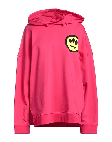 BARROW Hooded track jacket  Magenta 100% Cotton
