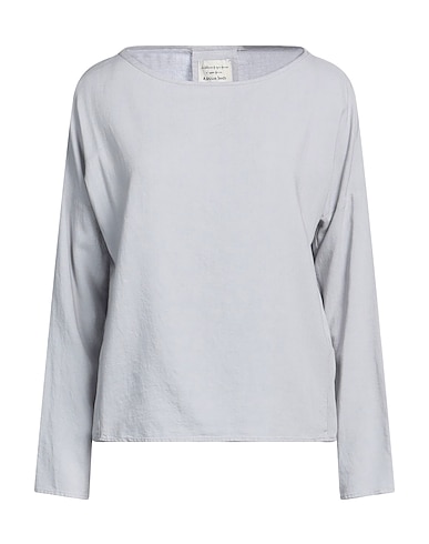 ALESSIA SANTI Top Light grey 85% Viscose, 15% Linen