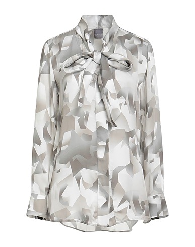 LORENA ANTONIAZZI Patterned shirts & blouses Grey 100% Viscose