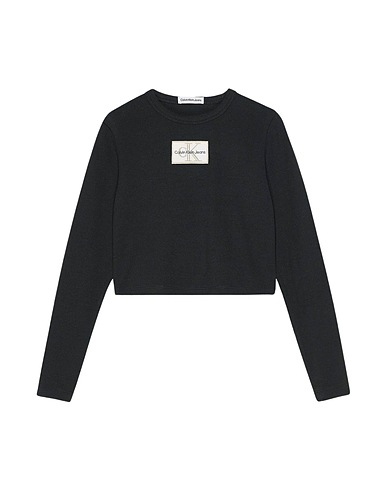 CALVIN KLEIN JEANS Top Nero Tecnica Mista