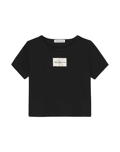 CALVIN KLEIN JEANS Top Nero Tecnica Mista