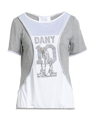 ELISA CAVALETTI by DANIELA DALLAVALLE T-shirt Grigio chiaro 94% Viscosa, 6% Elastan