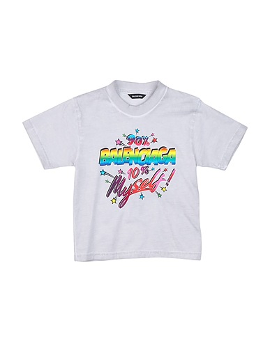 BALENCIAGA KIDS T-shirt Light grey 100% Cotton, Elastane