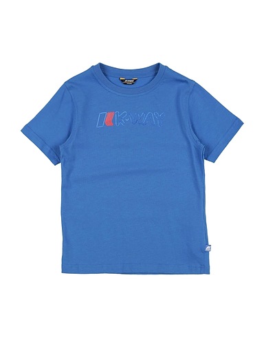 K-WAY T-shirt Blu chiaro 100% Cotone