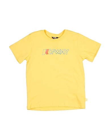 K-WAY T-shirt Yellow 100% Cotton