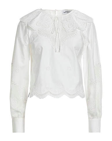 SELF-PORTRAIT Top White 100% Cotton