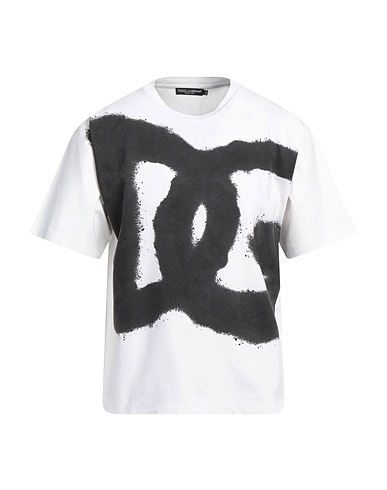 DOLCE&GABBANA T-shirt White 59% Cotton, 38% Polyamide, 3% Elastane