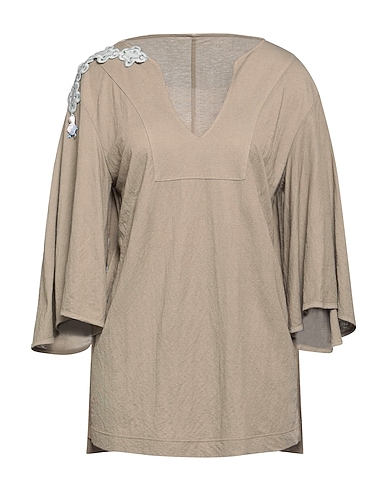 ELISA CAVALETTI by DANIELA DALLAVALLE Top Khaki 51% Viscose, 49% Polyamide