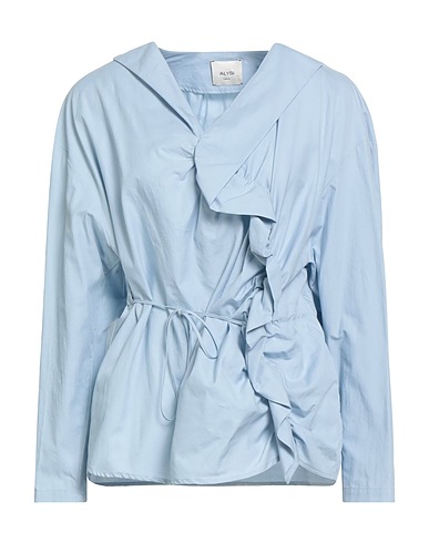 ALYSI Top CRÈME Light blue 100% Cotton