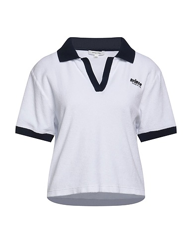 SPORTY & RICH Polo Bianco 100% Cotone