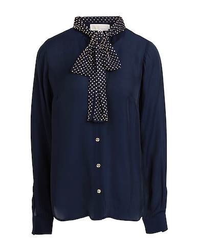 MICHAEL MICHAEL KORS Solid colour shirts & blouses Midnight blue 52% Viscose, 48% Silk