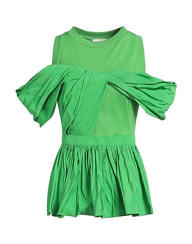 MCQUEEN Top Verde 100% Cotone, Poliestere