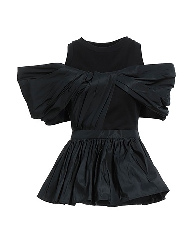 MCQUEEN Top Nero 100% Cotone, Poliestere