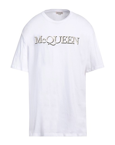 MCQUEEN T-shirt White 100% Cotton, Viscose, Polyester