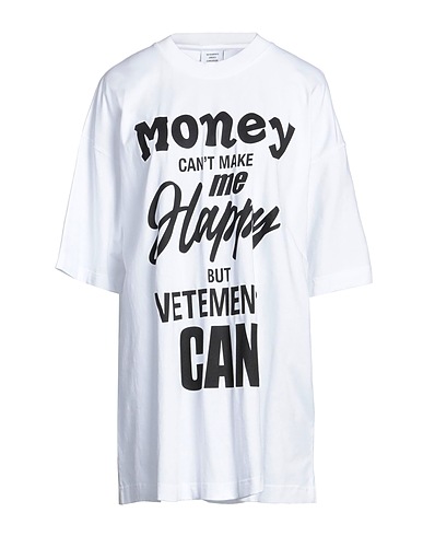 VETEMENTS Oversize-T-Shirt White 100% Cotton, Elastane