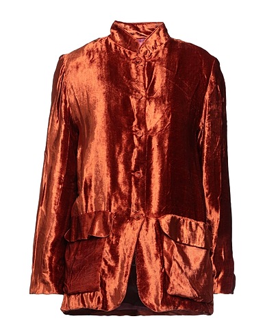 LISA CORTI Camicie e bluse tinta unita Marrone 100% Viscosa