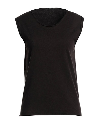 CRUCIANI Top Brown 85% Cotton, 15% Elastane
