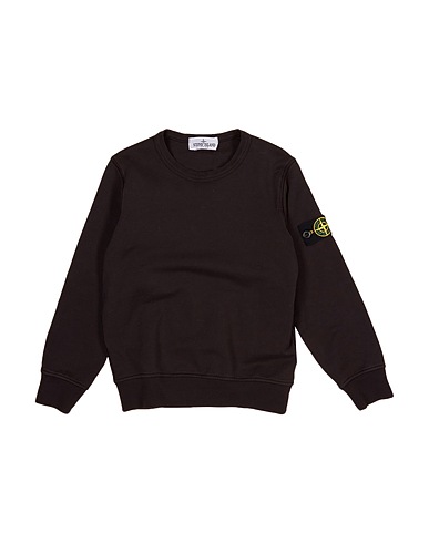 STONE ISLAND JUNIOR Sweatshirt Black 100% Cotton
