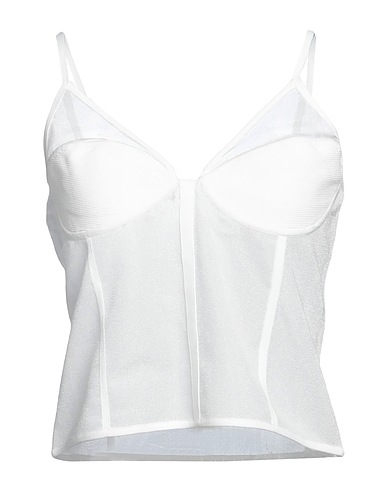 HERVÉ LÉGER Bustier White 58% Nylon, 24% Polyester, 17% Recycled viscose, 1% Elastane