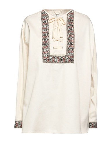 ETRO Top Cream 99% Cotton, 1% Elastane