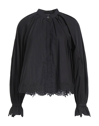 MARANT ÉTOILE Lace shirts & blouses Black 100% Cotton, Polyester