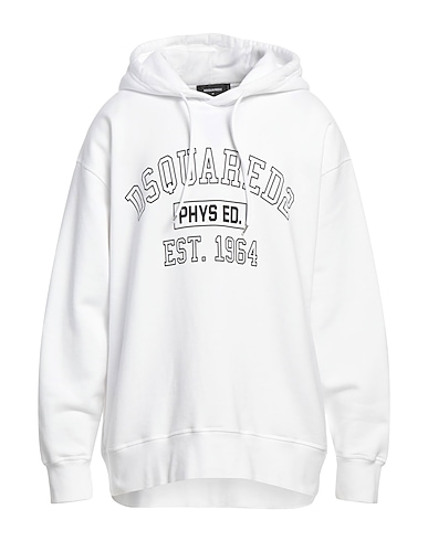 DSQUARED2 Sweatshirt White 100% Cotton, Elastane